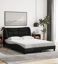 Bettgestell ohne Matratze Schwarz 120x200 cm Stoff