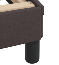 Bettgestell ohne Matratze Dunkelbraun 120x200 cm Stoff