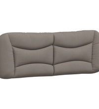 Bettgestell ohne Matratze Taupe 120x200 cm Stoff