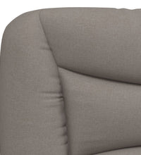 Bettgestell ohne Matratze Taupe 120x200 cm Stoff