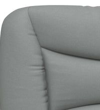 Bettgestell ohne Matratze Hellgrau 140x200 cm Stoff