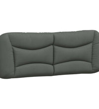 Bettgestell ohne Matratze Dunkelgrau 140x200 cm Stoff