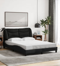 Bettgestell ohne Matratze Schwarz 140x200 cm Stoff