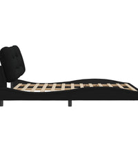 Bettgestell ohne Matratze Schwarz 140x200 cm Stoff