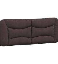 Bettgestell ohne Matratze Dunkelbraun 140x200 cm Stoff