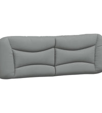 Bettgestell ohne Matratze Hellgrau 160x200 cm Stoff