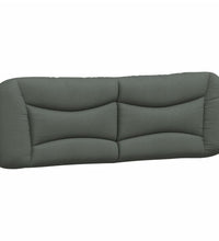 Bettgestell ohne Matratze Dunkelgrau 160x200 cm Stoff