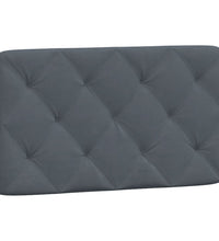 Bettgestell ohne Matratze Dunkelgrau 90x190 cm Samt