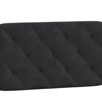 Bettgestell mit Kopfteil Schwarz 90x190 cm Samt