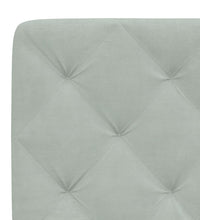 Bettgestell ohne Matratze Hellgrau 90x200 cm Samt