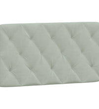 Bettgestell ohne Matratze Hellgrau 100x200 cm Samt