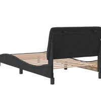 Bettgestell ohne Matratze Schwarz 100x200 cm Samt