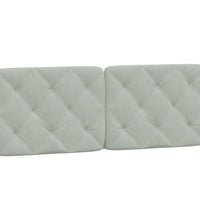 Bettgestell ohne Matratze Hellgrau 120x200 cm Samt