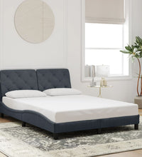 Bettgestell ohne Matratze Dunkelgrau 120x200 cm Samt