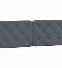 Bettgestell ohne Matratze Dunkelgrau 140x190 cm Samt