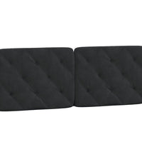 Bettgestell ohne Matratze Schwarz 140x190 cm Samt