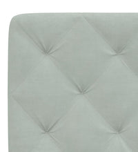 Bettgestell ohne Matratze Hellgrau 140x200 cm Samt