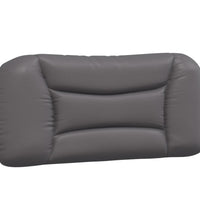 Bettgestell mit Kopfteil Grau 80x200 cm Kunstleder