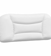 Bettgestell mit Kopfteil Weiß 90x190 cm Kunstleder