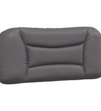 Bettgestell mit Kopfteil Grau 90x190 cm Kunstleder