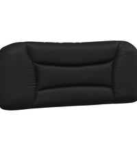 Bettgestell mit Kopfteil Schwarz 100x200 cm Kunstleder