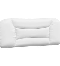 Bettgestell mit Kopfteil Weiß 100x200 cm Kunstleder