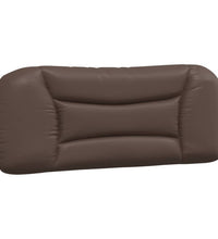 Bettgestell mit Kopfteil Braun 100x200 cm Kunstleder