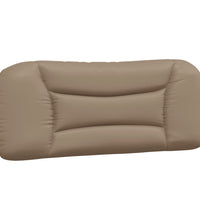 Bettgestell mit Kopfteil Cappuccino-Braun 100x200 cm Kunstleder