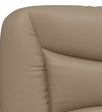 Bettgestell mit Kopfteil Cappuccino-Braun 140x200 cm Kunstleder