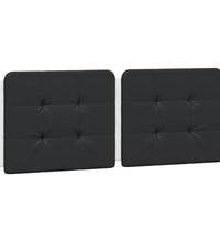 Bettgestell mit Kopfteil Weiß und Schwarz 120x200 cm Kunstleder