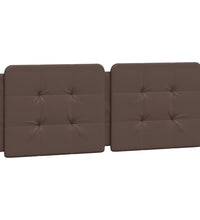 Bettgestell mit Kopfteil Braun 140x200 cm Kunstleder