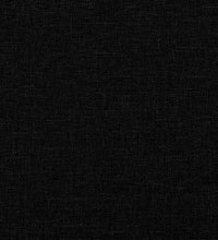 Bett mit Matratze Schwarz 80x200 cm Stoff