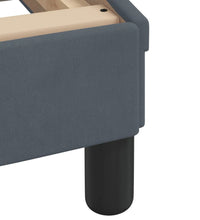 Bett mit Matratze Dunkelgrau 80x200 cm Samt