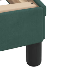 Bett mit Matratze Dunkelgrün 90x190 cm Samt