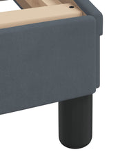 Bett mit Matratze Dunkelgrau 90x200 cm Samt