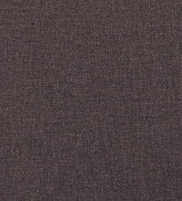 Bett mit Matratze Dunkelbraun 100x200 cm Stoff