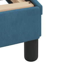 Bett mit Matratze Blau 120x200 cm Samt