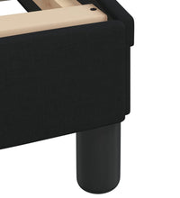 Bett mit Matratze Schwarz 140x190 cm Stoff