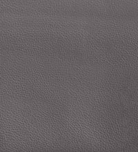 Bett mit Matratze Grau 140x190 cm Kunstleder