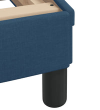 Bett mit Matratze Blau 180x200 cm Stoff