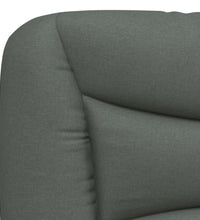 Bett mit Matratze Dunkelgrau 80x200 cm Stoff