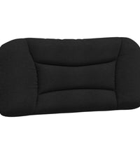 Bett mit Matratze Schwarz 80x200 cm Stoff