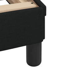 Bett mit Matratze Schwarz 80x200 cm Stoff