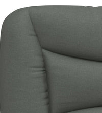 Bett mit Matratze Dunkelgrau 90x190 cm Stoff