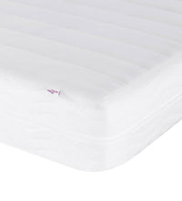 Bett mit Matratze Dunkelgrau 90x190 cm Stoff