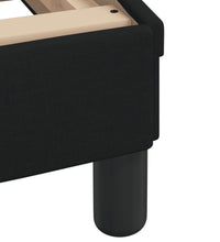 Bett mit Matratze Schwarz 90x190 cm Stoff