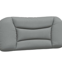 Bett mit Matratze Hellgrau 90x200 cm Stoff