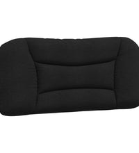 Bett mit Matratze Schwarz 90x200 cm Stoff