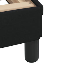 Bett mit Matratze Schwarz 90x200 cm Stoff