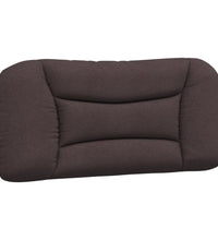 Bett mit Matratze Dunkelbraun 90x200 cm Stoff